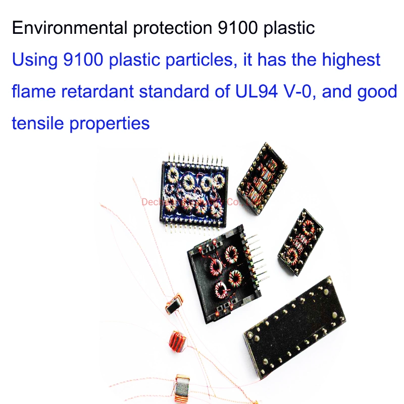 High Freuqency Power Single Port DIP Electronic Components Filter Gigabit Module 1000 Base-T Toroidal Ethernet LAN Transformer