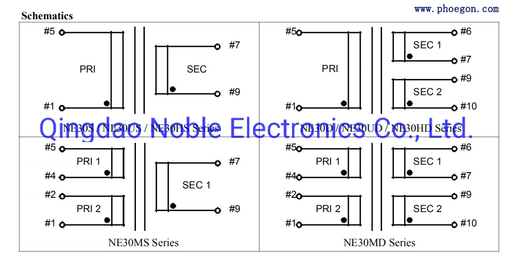 Epoxy Resin Encapsulated Isolating TTR Transformer